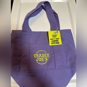 LIMITED EDITION: Trader Joe's Purple Canvas Tote Bag. Halloween 2025 Collection